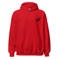 Embroidered  Stretching Cat Hoodie