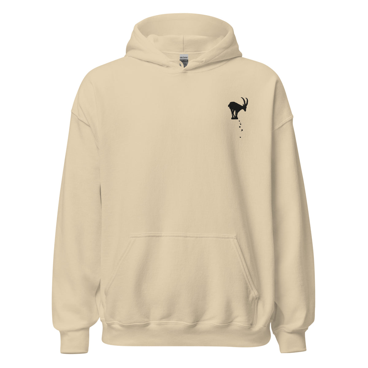 Embroidered Mountain Goat Hoodie