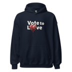 Vote to Love Hoodie - Navy Blue