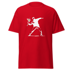 White Flower Thrower T Shirt - Red