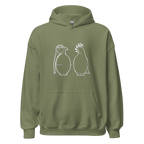 White War and Peace Hoodie - Military Green