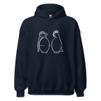 White War and Peace Hoodie - Navy Blue