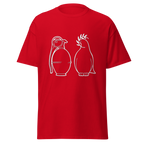 White War and Peace T Shirt - Red